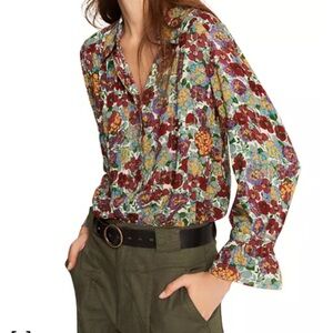 Ba&sh phara floral blouse